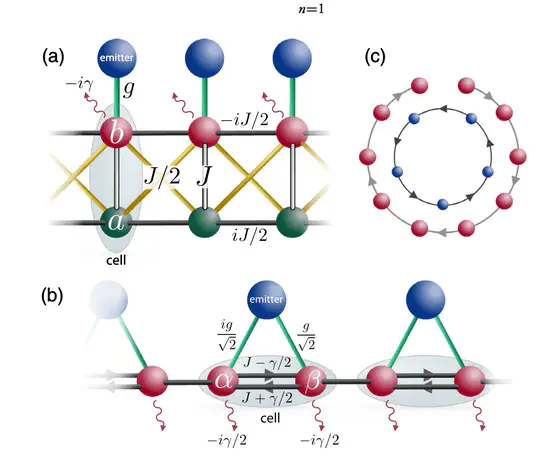 Exotic Interactions Mediated by a Non-Hermitian Photonic Bath
